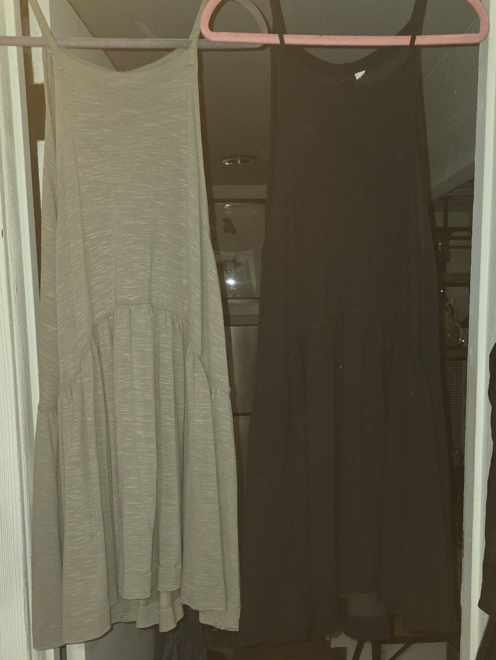 FREE PEOPLE Sleeveless Tiered Dress(es) in Beige and Black.New